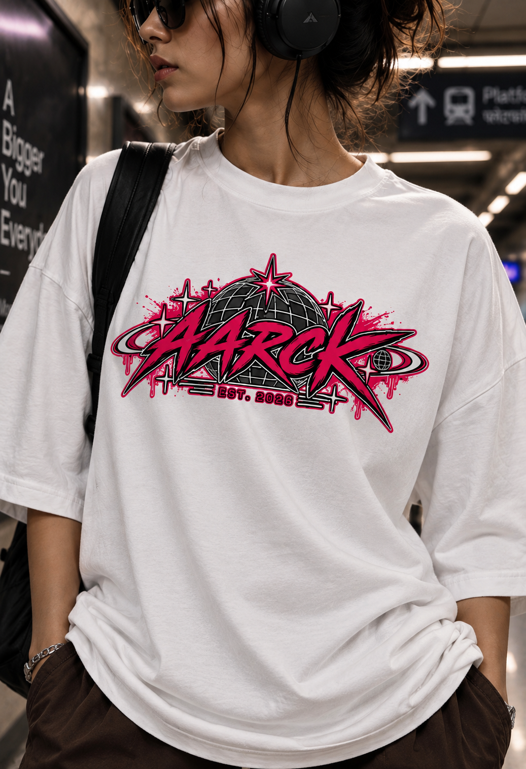 Beyond the Limit - Oversized Graphic T-Shirt
