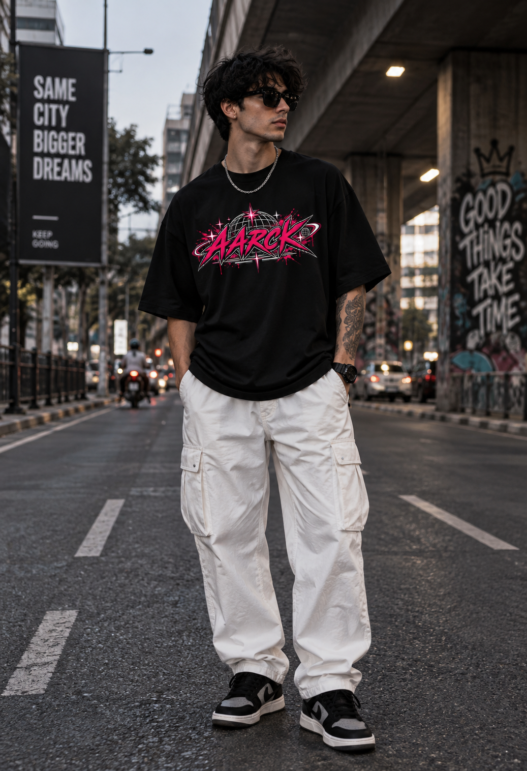 Beyond the Limit - Oversized Graphic T-Shirt