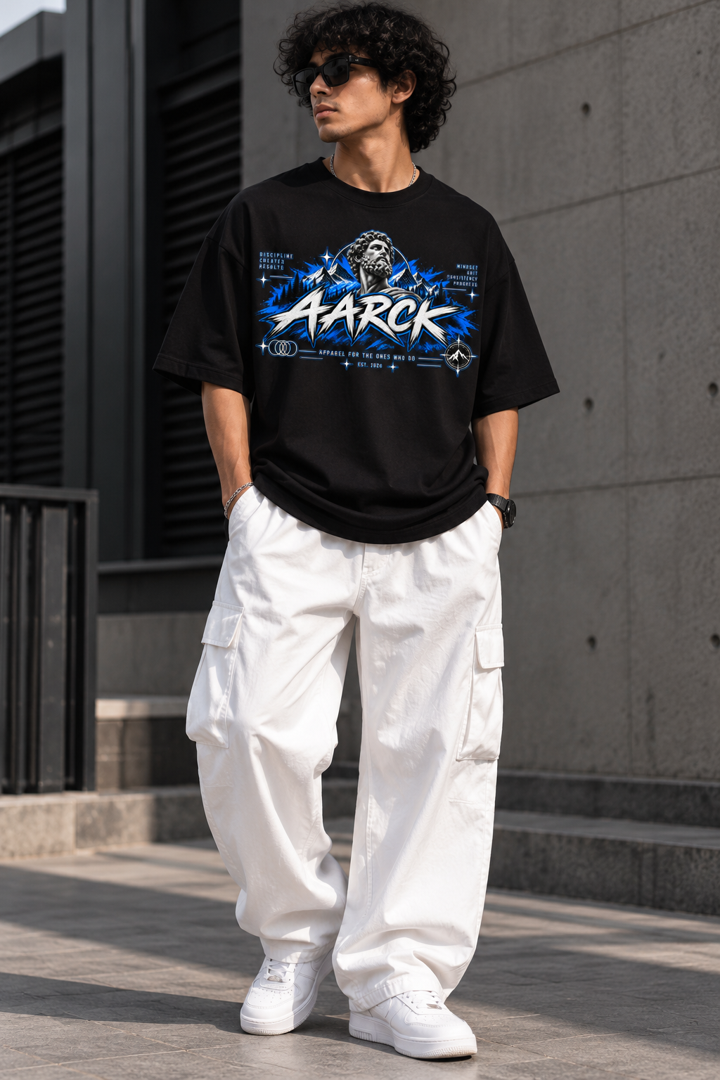 MARBLE//MIND - BUILT DIFFERENT Oversized Graphic T-Shirt
