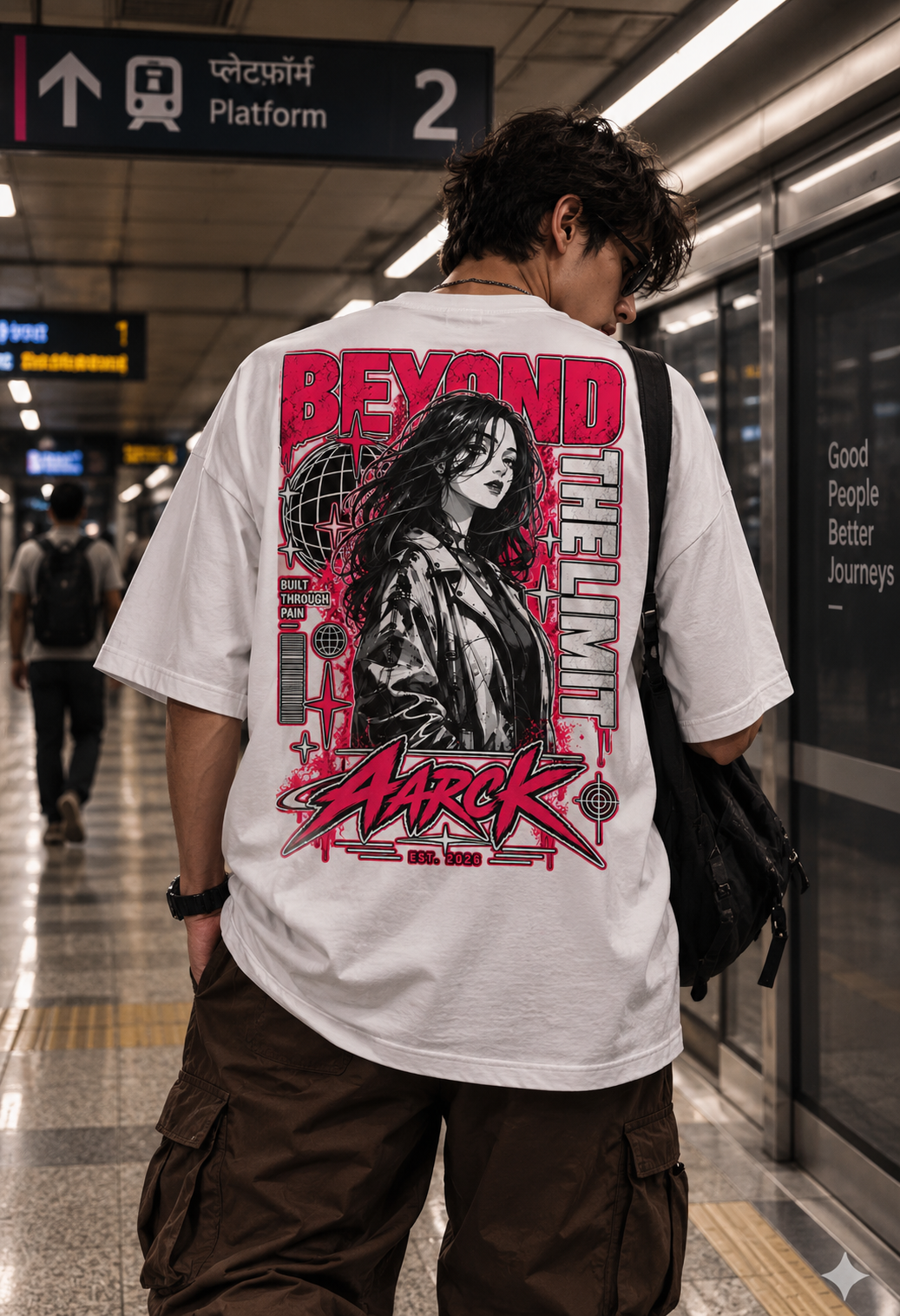 Beyond the Limit - Oversized Graphic T-Shirt